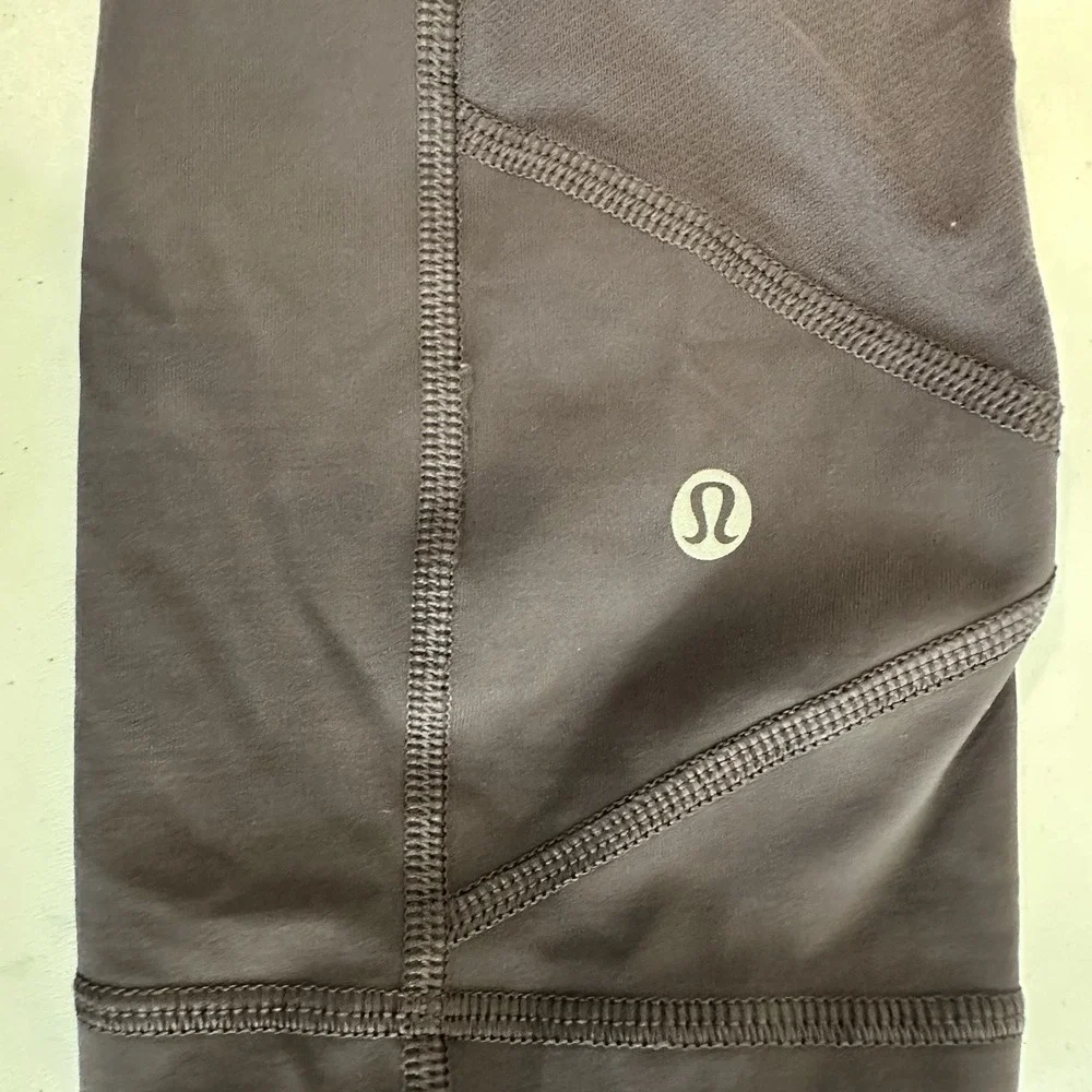 Lululemon Pace Rival Cropped Leggings Sz 6‎ Vintage Grape Pockets Pants Yoga Run
